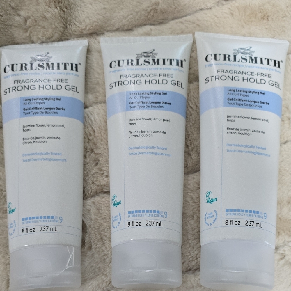 Curlsmith Strong Hold Gel - Fragrance-Free, White